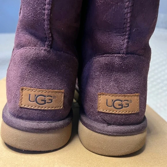 UGG Women's Classic Short II in Port (Rich Plum/purple) - Picture 6 of 9